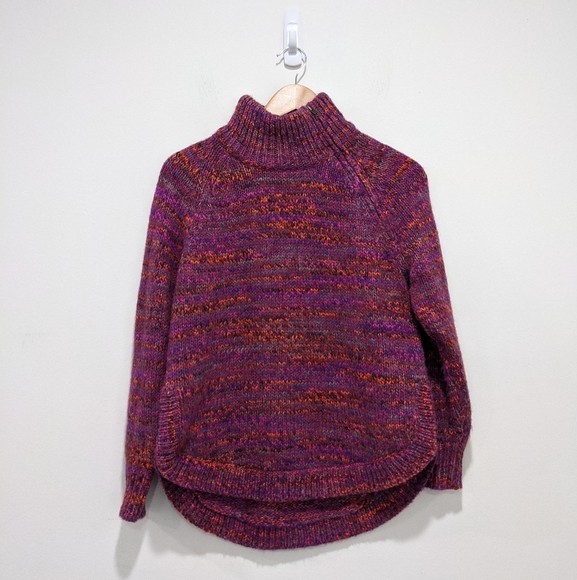 Madewell Women Multicolored Zip Turtleneck Sweater - Picture 5 of 15